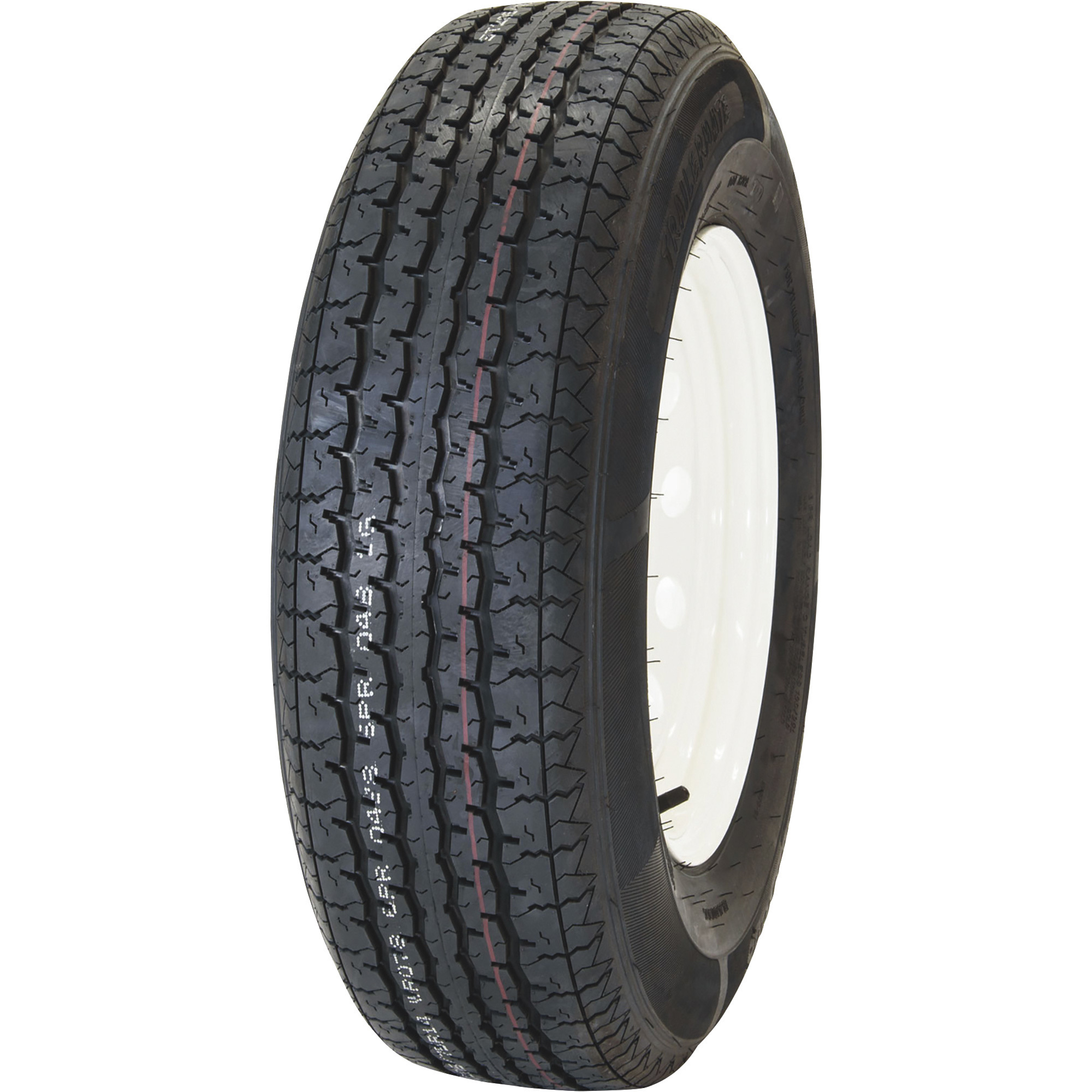 Marastar ST205/75R14 Radial Trailer Tire and Wheel Assembly, 5-Hole, Load Range C, Model# 80502